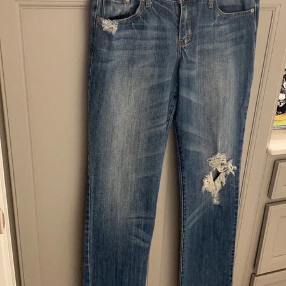 Abercrombie & Fitch Distressed Blue Jeans